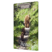 Porte-bloc Famille d'ours brun (Gauche)
