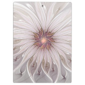 Porte-bloc Fantaisie florale, Fleur pastel moderne abstraite (Dos)