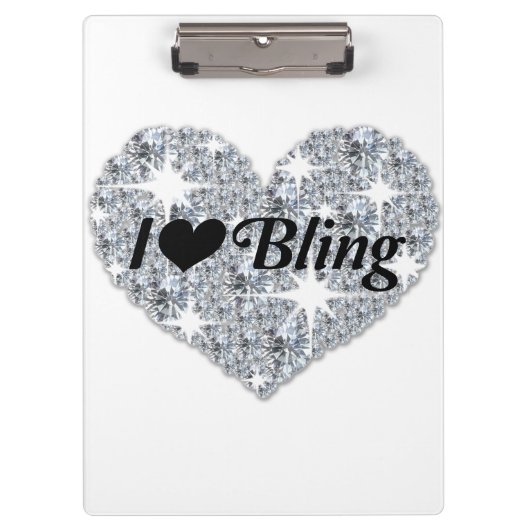 Porte-bloc Faux coeur diamant j'aime bling porte - bloc (Devant)