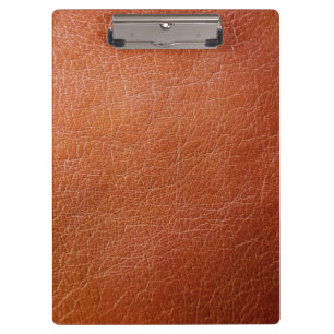Porte-bloc Faux cuir marron