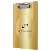 Porte-bloc Faux Gold Monogram tendance Modèle classique éléga (Gauche)