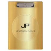 Porte-bloc Faux Gold Monogram tendance Modèle classique éléga (Devant)