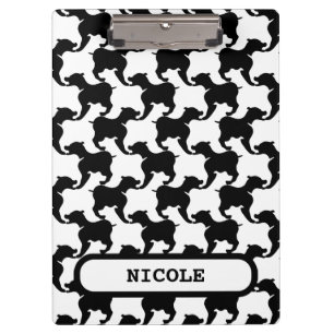 Porte-bloc Faux pied de poule avec Porte - bloc de mode Chien
