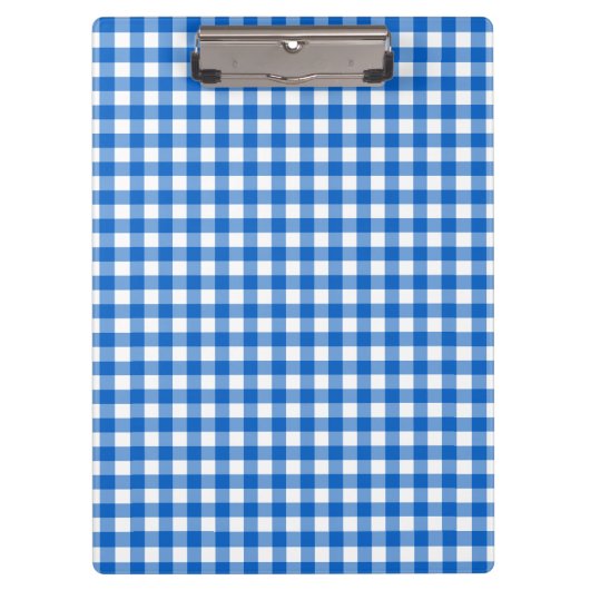 Porte-bloc Faye et Laure Blue En vichy (Devant)