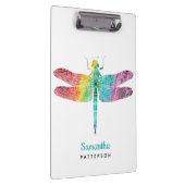 Porte-bloc Féminin personnalisé par libellule d'aquarelle (Swatch)