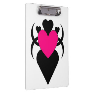 PORTE-BLOC FEMME EN FORME DE COEUR