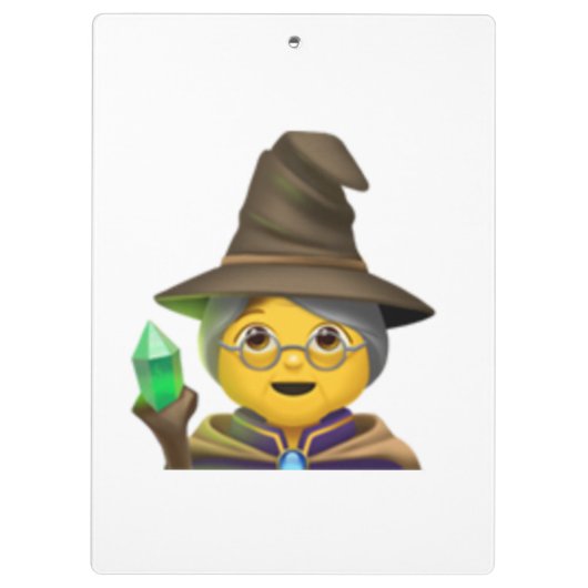 Porte-bloc Femme Mage - Emoji (Dos)