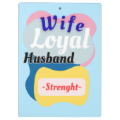 Porte-bloc Femme, Mari Loyal, Force (Dos)