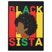 Porte-bloc Femme noire Melanin Sista Love (Dos)