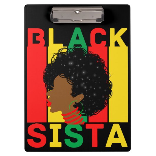 Porte-bloc Femme noire Melanin Sista Love (Devant)