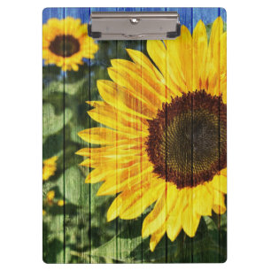 Porte-bloc Fence painted de Sunflowers