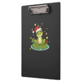 Porte-bloc Festive Frog Joy - Cute Christmas Frog on Lily Pad (Gauche)