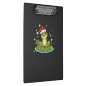 Porte-bloc Festive Frog Joy - Cute Christmas Frog on Lily Pad (Swatch)