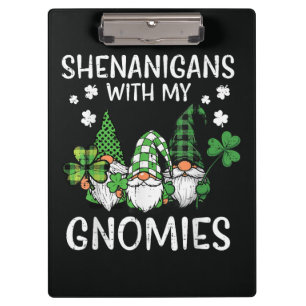 Porte-bloc Fête de la Saint-Patrick avec Gnomies Gnome