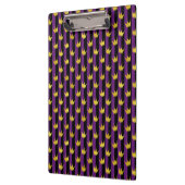 Porte-bloc Fête Mardi Gras de rayures verticales violettes do (Gauche)