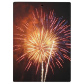 Porte-bloc Feu d'artifice rouge, blanc et bleu I Patriotic (Dos)