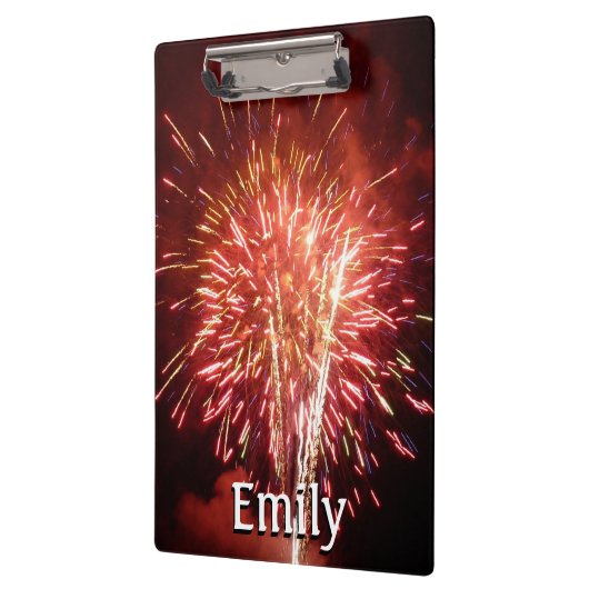 Porte-bloc Feu d'artifice rouge, blanc et bleu II patriotique (Gauche)