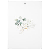 Porte-bloc Feuillage d'eucalyptus feuilles dorées (Dos)