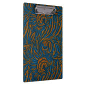 Porte-bloc Feuille botanique d'acanthe de style sarcelle Will (Swatch)