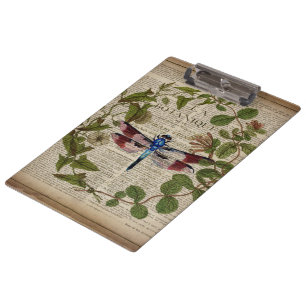 Porte-bloc feuille botanique moderne vintage
