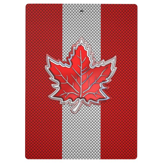 Porte-bloc Feuille d'érable rouge canadienne à la fibre de ca (Dos)