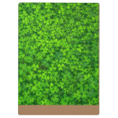 Porte-bloc Feuille verte avec monogramme (Dos)