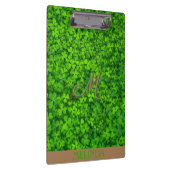 Porte-bloc Feuille verte avec monogramme (Swatch)