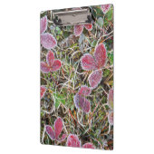 Porte-bloc Feuilles couvertes de givre, Canada (Gauche)