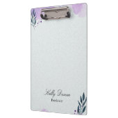 Porte-bloc Feuilles d'aquarelle vert pourpre (Gauche)