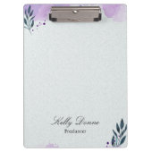 Porte-bloc Feuilles d'aquarelle vert pourpre (Devant)