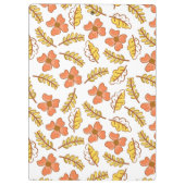 Porte-bloc Feuilles d'automne en chute chaude avec fleurs (Dos)