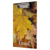 Porte-bloc Feuilles de Érable Tombées Jaune Automne Nature (Gauche)