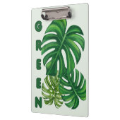 Porte-bloc Feuilles de Monstera Vertes (Gauche)