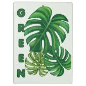 Porte-bloc Feuilles de Monstera Vertes (Dos)