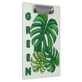 Porte-bloc Feuilles de Monstera Vertes (Swatch)