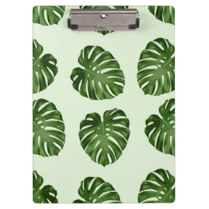 Porte-bloc Feuilles de palmiers, Feuilles verts, Motif tropic
