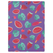 Porte-bloc Feuilles de pavot, cerise, fraise et pastèque (Dos)