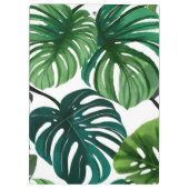 Porte-bloc Feuilles Monstera | Aquarelle moderne simple (Dos)