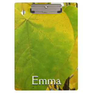 Porte-bloc Feuilles rouges jaunes et verts