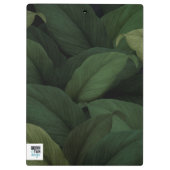 Porte-bloc Feuilles tropicaux vert foncé (Dos)