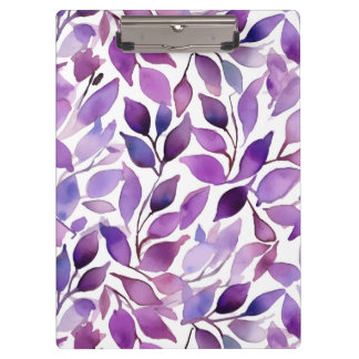 Porte-bloc Feuilles Violettes