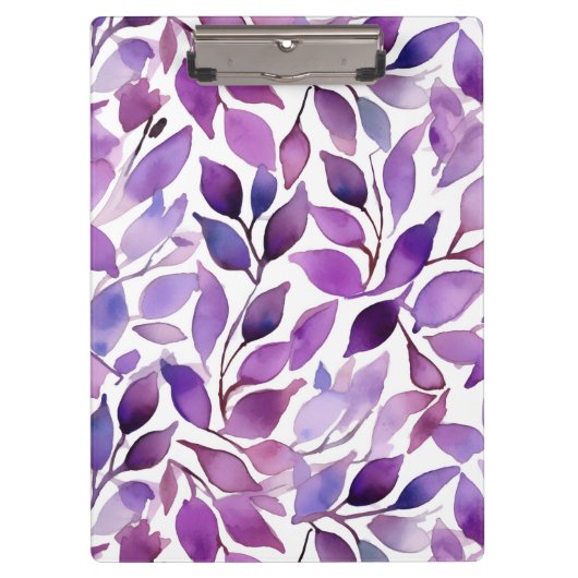 Porte-bloc Feuilles Violettes (Devant)