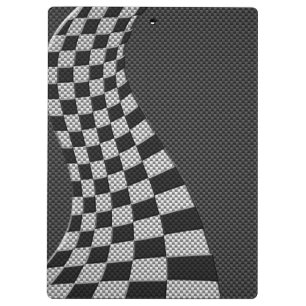 Porte-bloc Fibre de carbone comme course Drapeau Wave Print