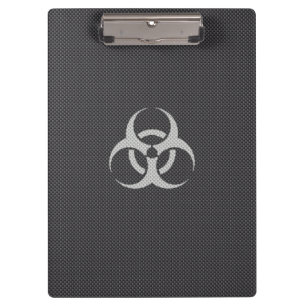 Porte-bloc Fibre de carbone toxique pour le blanc noir et le