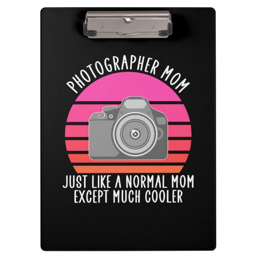 Porte-bloc Fier photographe maman (Devant)