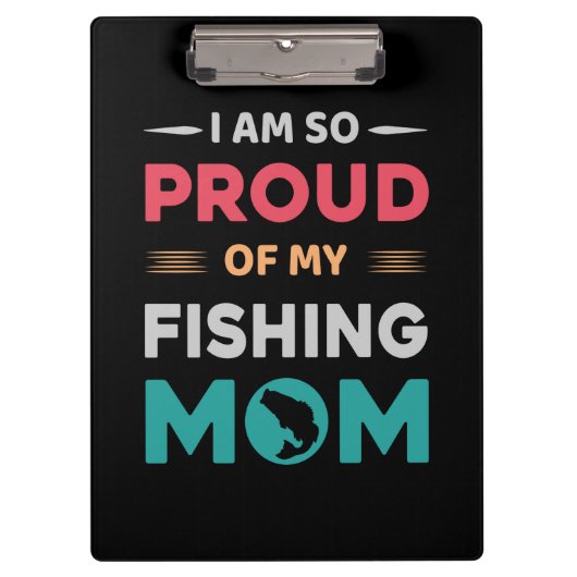 Porte-bloc Fière De Ma Maman Pêcheuse (Devant)