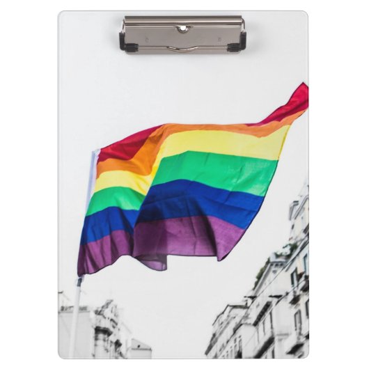 Porte-bloc Fierté drapeau arc-en-ciel (Devant)