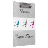 Porte-bloc Figure Patinage étincelle en argent (Swatch)