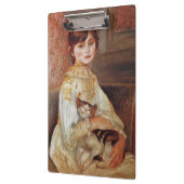 Porte-bloc Fille avec chat, Auguste Renoir (Gauche)