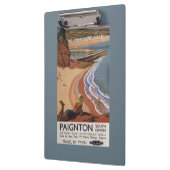 Porte-bloc Fille britannique de chemins de fer regardant (Gauche)